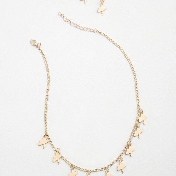 Modcloth | NWT Make It Rain Necklace & Earrings Set - Picture 10 of 11